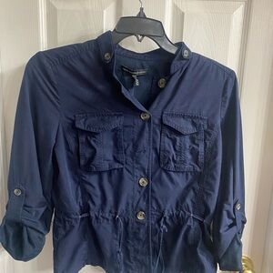 White House Black Market Navy Utility Jacket